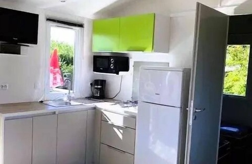 Saint-Gerons House | Camping Les Rives du lac Cantalès * - 2 bedroom mobile home Ibiza 4 people