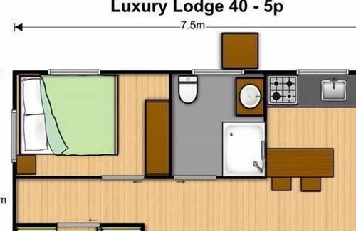 Cassagnabere-Tournas House | Camping Pré Fixe **** - Luxury Lodge 3 Rooms 5 People