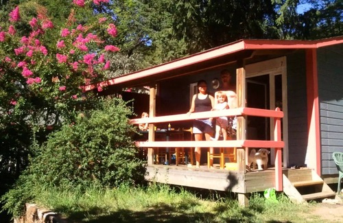 Saint-Jean-du-Gard Ski Chalet | CAMPING SOURCES * - Chalet CONFORT LUXE with terrace and air conditioning 5 persons