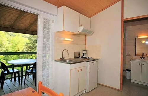 Cendras Ski Chalet | Camping Sunêlia La Clémentine * - Chalet Confort 20m² - 1 chambre - Terrasse couverte 10m² 5 personnes