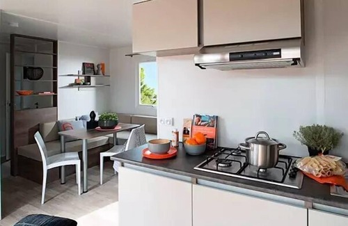 Vendays-Montalivet House | Campsite Atlantic Club Montalivet* - Comfort XL 4-room mobile home for 6 people, air-conditioned + TV