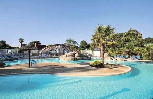 Landudec House | Campsite Domaine de Bel Air* - Mobile home Select TV LV Plancha 4 rooms 6 people