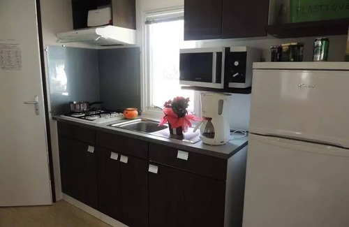 Boisseron House | Campsite Domaine de Gajan * - Mobile home Comfort + SUNNY 27m2 (2 bedrooms + covered terrace included - TV) arv/departure Saturday 4 people