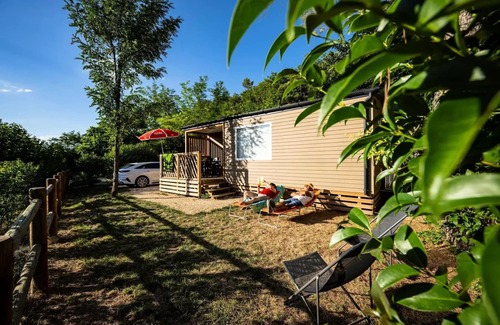 Goudargues House | Campsite Flower le Saint Michelet* - Mobile home Loggia Confort 3 rooms 4 people Air-conditioned