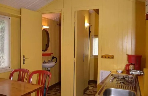 Vagnas Ski Chalet | Campsite La Rouvière Les Pins * - Chalet (Without toilet, shower) 4 persons