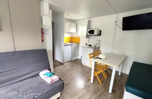 Saint-Laurent-sur-Sevre Ski Chalet | Campsite Le Rouge Gorge* * - LOCATION CHALET 28m2 TV (2 bedrooms) COMFORT 6 persons