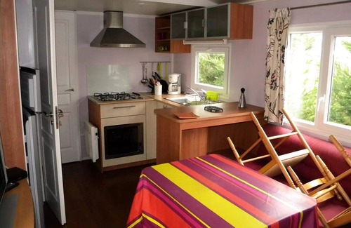 Fumel House | Campsite Les Catalpas * - H3 Mobilhome CLIM 2 ch Large terrace 4 people