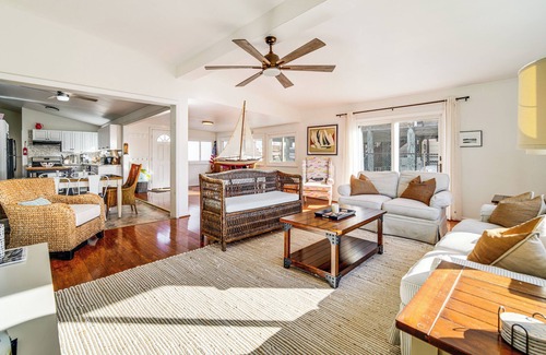 Mystic Island House | Canal-Front Home w/Dock in Little Egg Harbor!