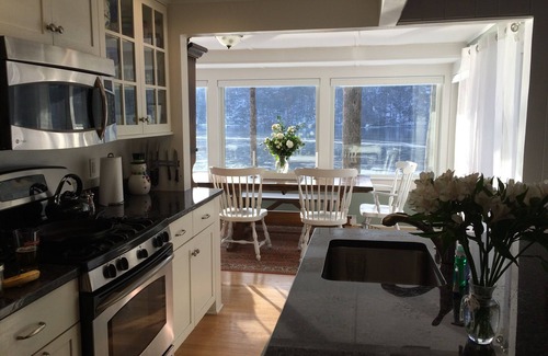 Danbury House | Candlewood lakefront home with private dock & kayaks.