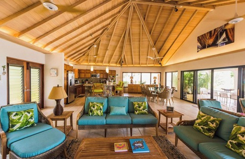 Spanish Town Villa | Caribbean Wind, 6 bedroom luxury beachside villa Mahoe Bay.
