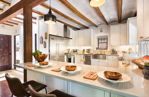 Historic Eastside House | Casa Bendita is located on Acequia Madre with an easy walk to Canyon Road