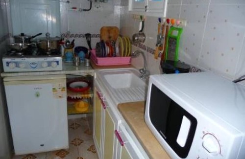 Hammamet Apartment | CASA BLANCA with these two beautiful terraces, (one decorated in ceramic and another equipped with a Barbecue,) close to the tourist area hammamet center.