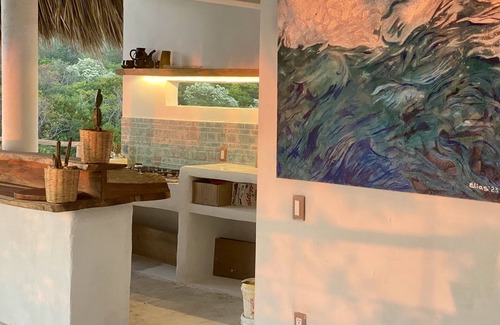 San Pedro Pochutla House | Casa con Palapa y Vista a la Increíble Playa del Pacífico en la Costa Oaxaqueña