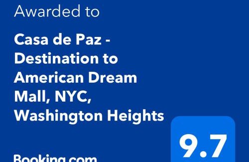 North Bergen House | Casa de Paz I - Destination to American Dream Mall, NYC, Washington Heights