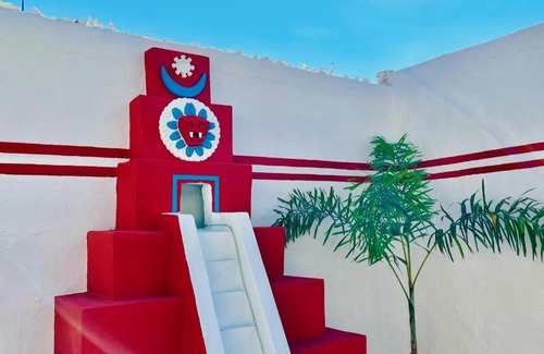 Barra de Navidad House | Casa Piramide: Fully Furnished 2-Bedroom House w/Private Swimming Pool and Waterfall, 5 Minute Walk from the Beach