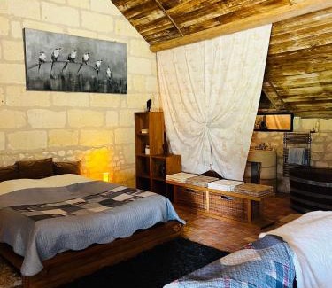 Allonnes Bed & Breakfast | Château de la Thibaudière - Chambre des oiseaux