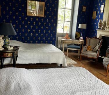 Allonnes Bed & Breakfast | Château de la Thibaudière Bois Savary - Chambre familiale du Roi