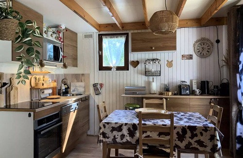 Barcelonnette Ski Chalet | Chalet Bergstil für 4, neben Barcelonnette Golf