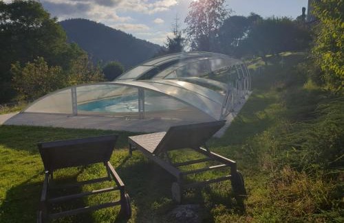 Ferdrupt House | Chalet Bois Cosy - Climatisé - Piscine privée