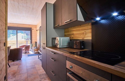 Saint-Pierre-d'Entremont Ski Chalet | Chalet du Souillet with Mountain View, Private Terrace and Wi-Fi