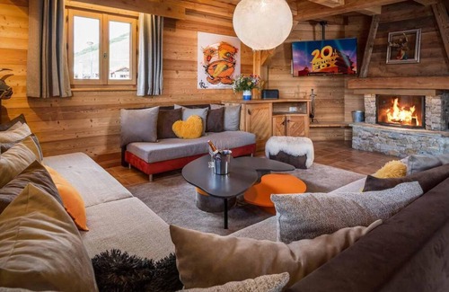 Cognet Ski Chalet | Chalet, ski-in/ski-out & foot of the slopes, view ski slopes, fitness, sauna, terrace, balcony