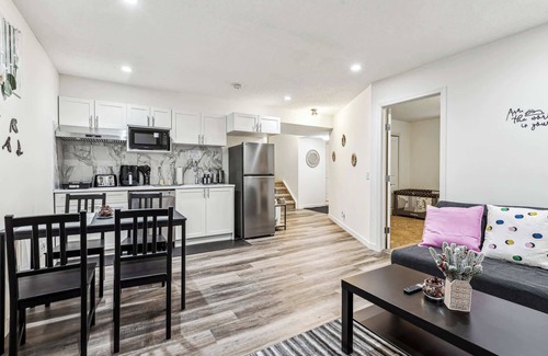 Cranston House | Charming 1BR Basement Suite w Parking—Calgary