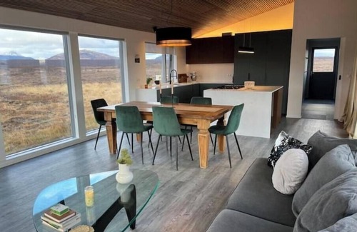 Blaskogabyggd Cottage | Charming 3-bedroom cottage in lovely Bláskógabyggð with stunning mountain view