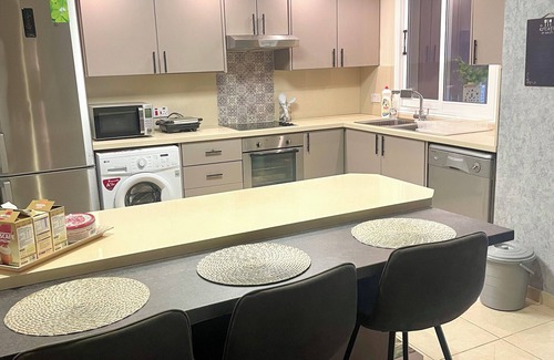 Livadia Apartment | Charming 3-bedroom Penthouse with AC, WiFi in lovely Oroklini