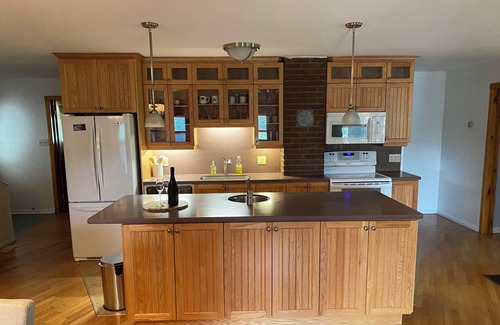 Whitewater Region Cottage | Charming 4 Season Log Lake House w/ Hot Tub located in the Whitewater Region