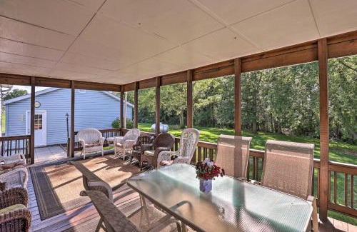 Burdett House | Charming Burdett Home with Grill, Gazebo and Yard