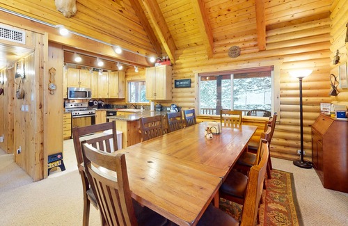 Brian Head Cabin | Charming cabin in quiet location with fireplace, W/D & primary & guest lofts