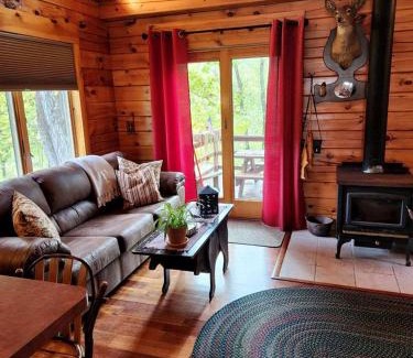 New Bedford House | Charming Creekside Log Cabin with Wood Burning Stove Overlooking the Neshannock Creek, Western PA