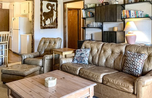Alpine Village Cabin | Charming dog-friendly mountain getaway w/hot tub, fireplace, W/D, & great views