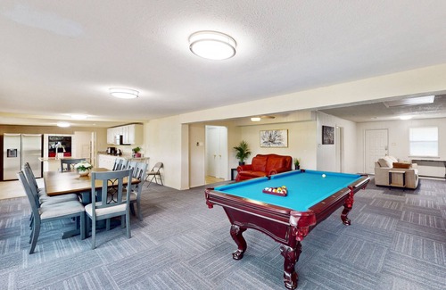 Quinlan House | Charming home with a private fishing pond, pool table, beautiful views, WFH desk