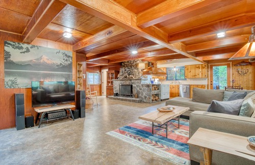 Marmot House | Charming Home with Free WiFi, Washer/Dryer, Wood Fireplace, and Furnished Deck