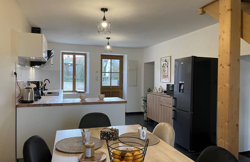 Durdat-Larequille Cottage | Charming Renovated Cottage with Shared Pool, Bikes, and Beautiful Countryside Views