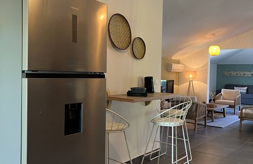 La Saline Les Bains Apartment | Charming seafront apartment Saline Les bains Beach