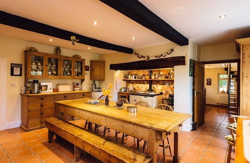 Meifod House | Charming Welsh Farmhouse, natural swimming pool, fabulous views, sleeps to 14
