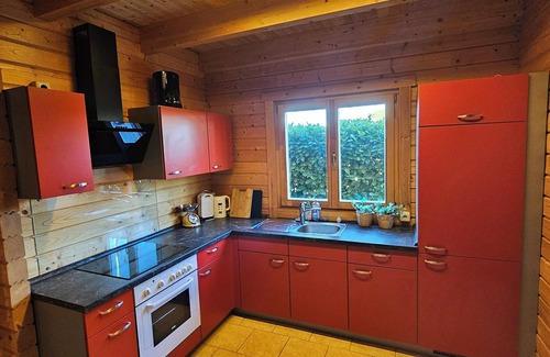 Huertgenwald House | Charming wooden block vacation home with garden