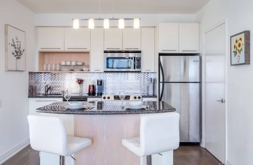 Church and Wellesley Condo | Chic 2BR Condo w/City Views, Balcony & WiFi