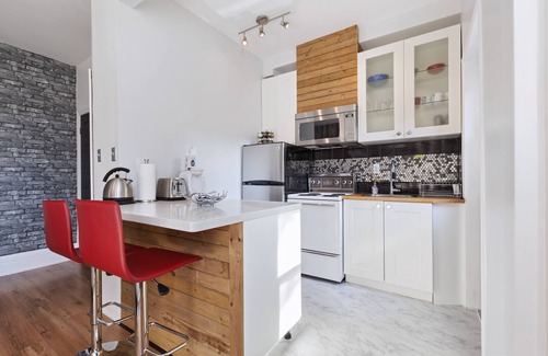 Parkdale Apartment | Chic Boutique Stylish Open concept 1 BR Suite w/Balcony Downtown Toronto