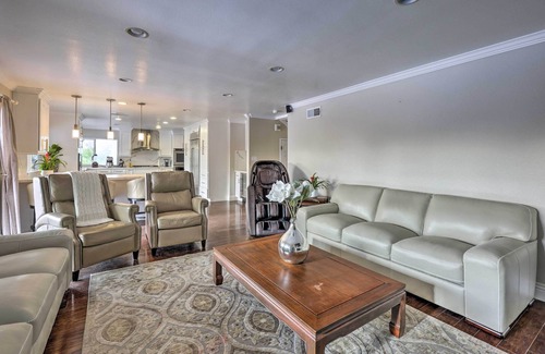 East Whittier House | Chic Whittier Oasis: Private Pool, Hot Tub & Grill