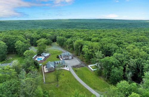 Cresco House | Chip's Pocono Escape | Pool w/Slide | Hot tub