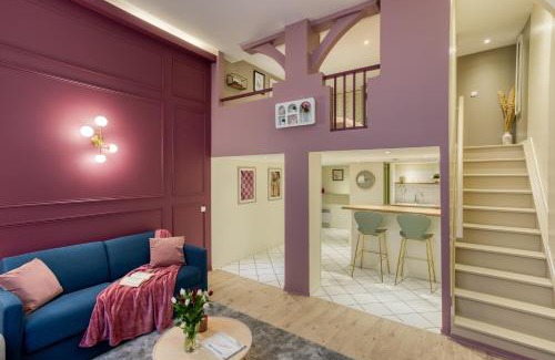 Quartier Vieux Marche-Cathedrale Apartment | Chronos by Kleidos, Grand duplex, 4 personnes, 3 minutes Gros Horloge & Opéra de Rouen