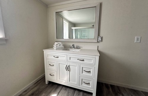 Cass City Apartment | Clean and Cozy 1-bedroom. king bed, 70” smart TV, WiFi, AC in adorable Cass City