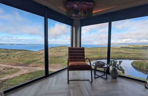 Ballycastle Cabin | Cliff Top Retreat with Private Hot tub (Cab2)