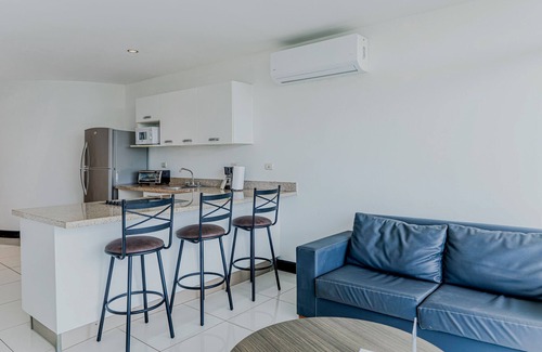 Puntarenas Condo | Coastal condo with stunning sea views, rain shower & private balcony escape