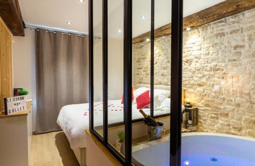 Chartres Apartment | Cocon à Bulles Chic vue Cathédrale avec Spa-jacuzzi