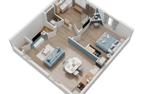 Chalons-en-Champagne Apartment | Cocon d'Hiver - Netflix & Wifi - Parking Gratuit - check-in 24H24 - Kit Bébé disponible sur demande - Emplacement Vélos - GoodMarning