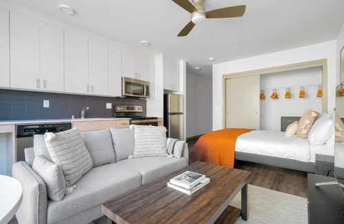 Columbia City Apartment | Columbia City Studio w WD Gym nr Light Rail SEA-345